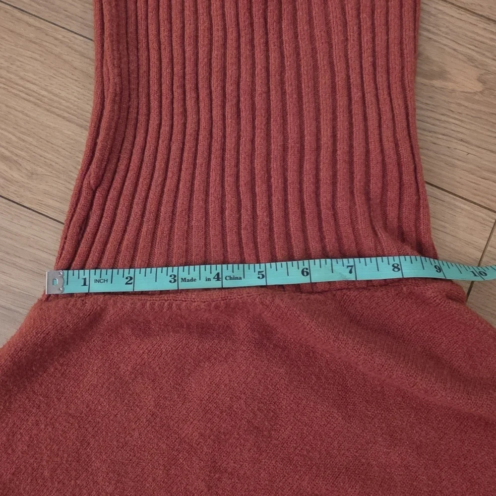 Italian Made Cowl Neck Knit Star Poncho-OSFM